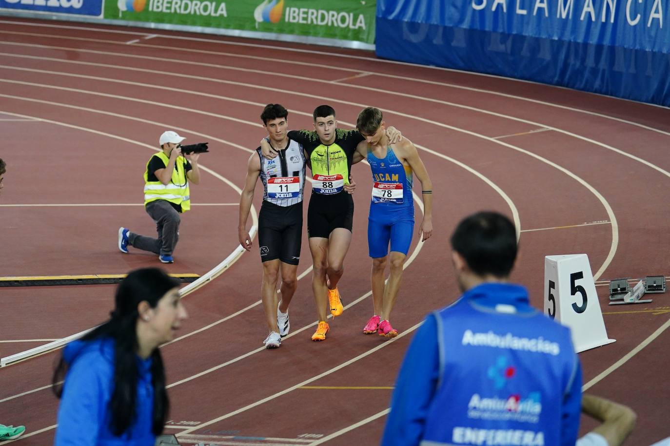 El Nacional sub 20 short track termina en Salamanca con doble récord de España en los 60 metros