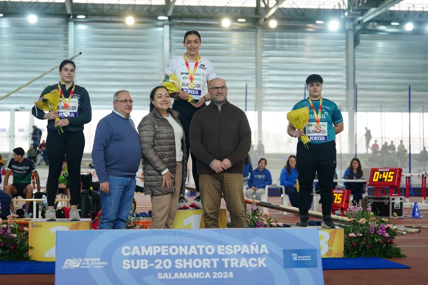 El Nacional sub 20 short track termina en Salamanca con doble récord de España en los 60 metros