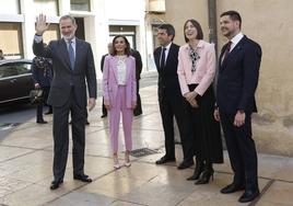 La Reina Letizia en un acto en Gandía.