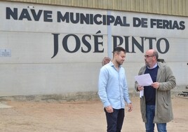 Víctor Gómez y Ramón Sastre en la Nave de Ferias