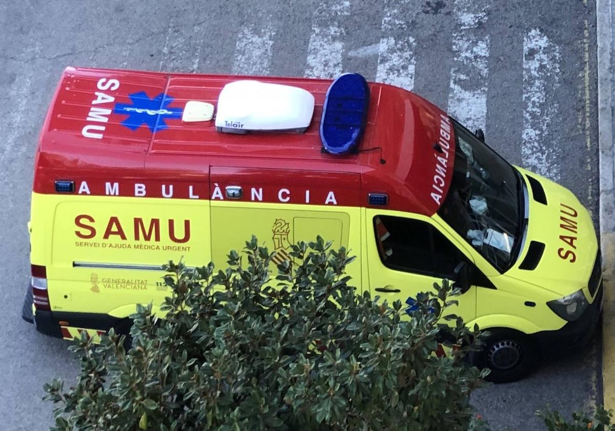 Una ambulancia del SAMU se trasladó a la zona del suceso.