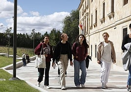 Estudiantes extranjeros de la Universidad de Salamanca.