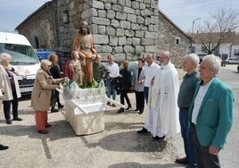 Momento de la celebración religiosa tras la procesión