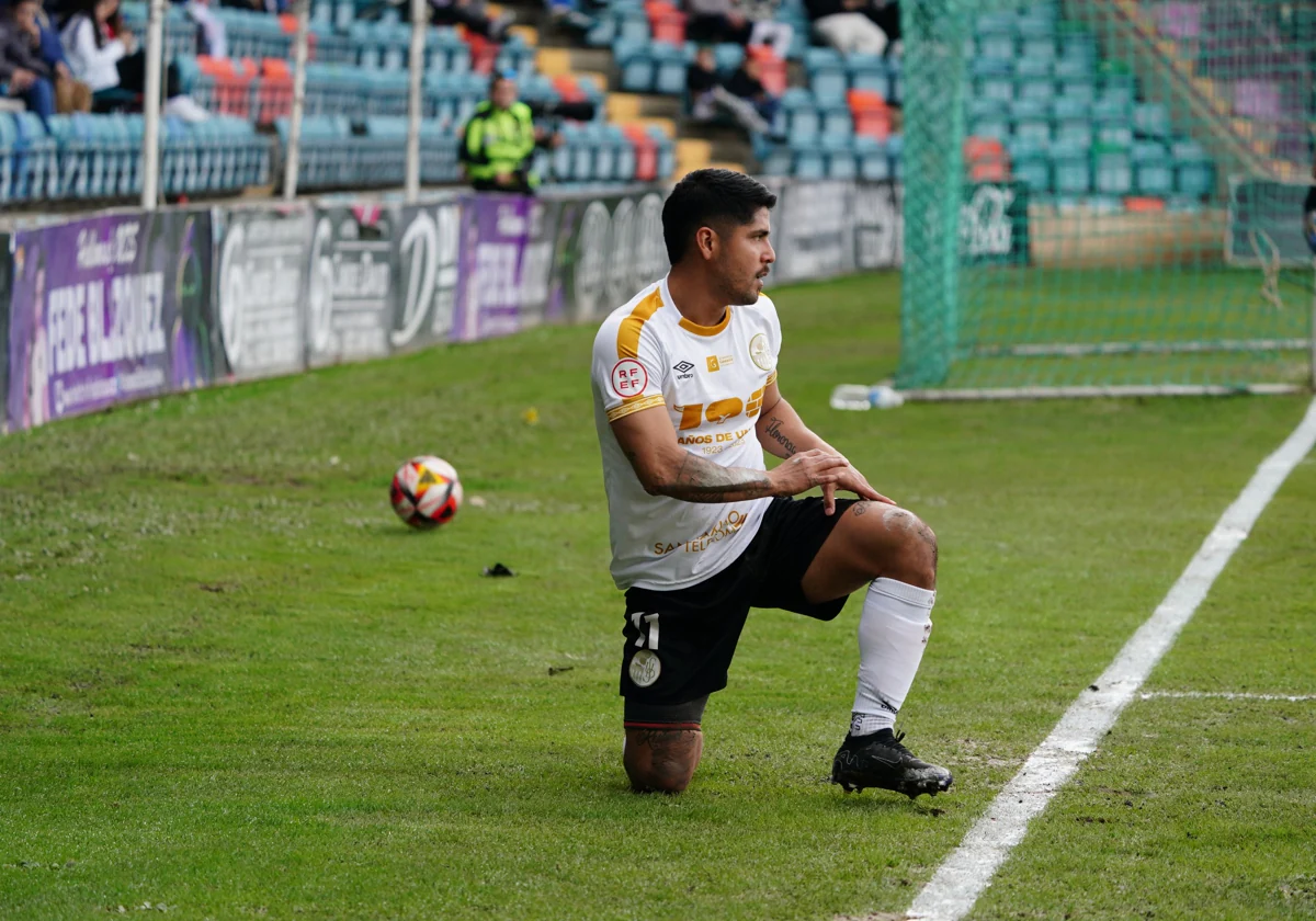 Martín Galván, durante un partido en el Helmántico.