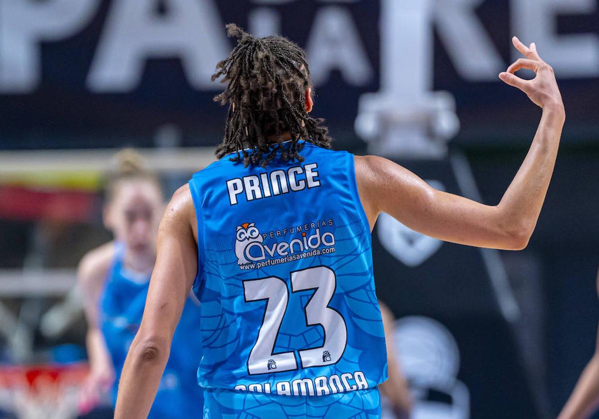 Prince, en el partido de cuartos de final contra el Gernika.