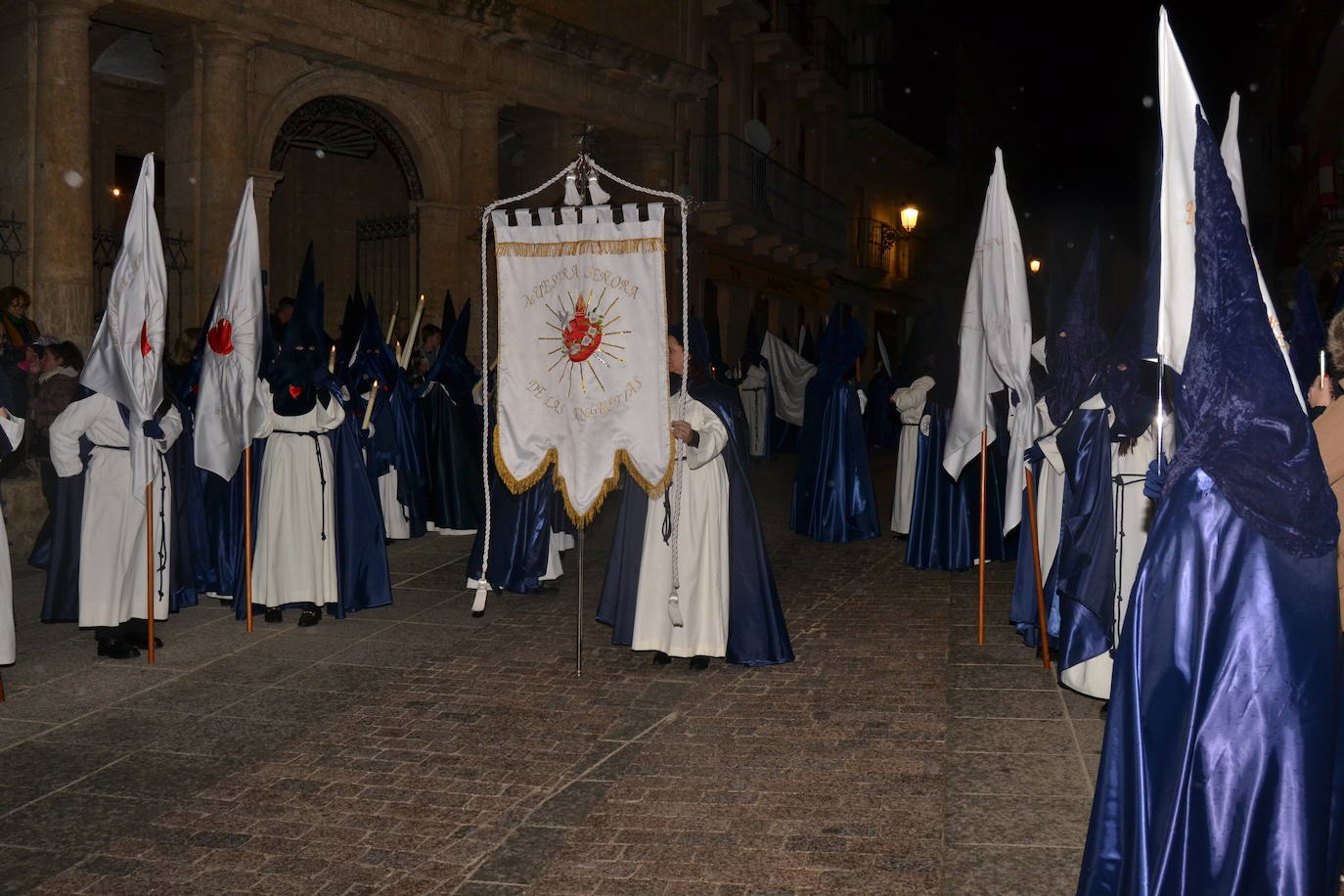El mal tiempo acorta la procesión de Nuestra Señora de las Angustias en Ciudad Rodrigo
