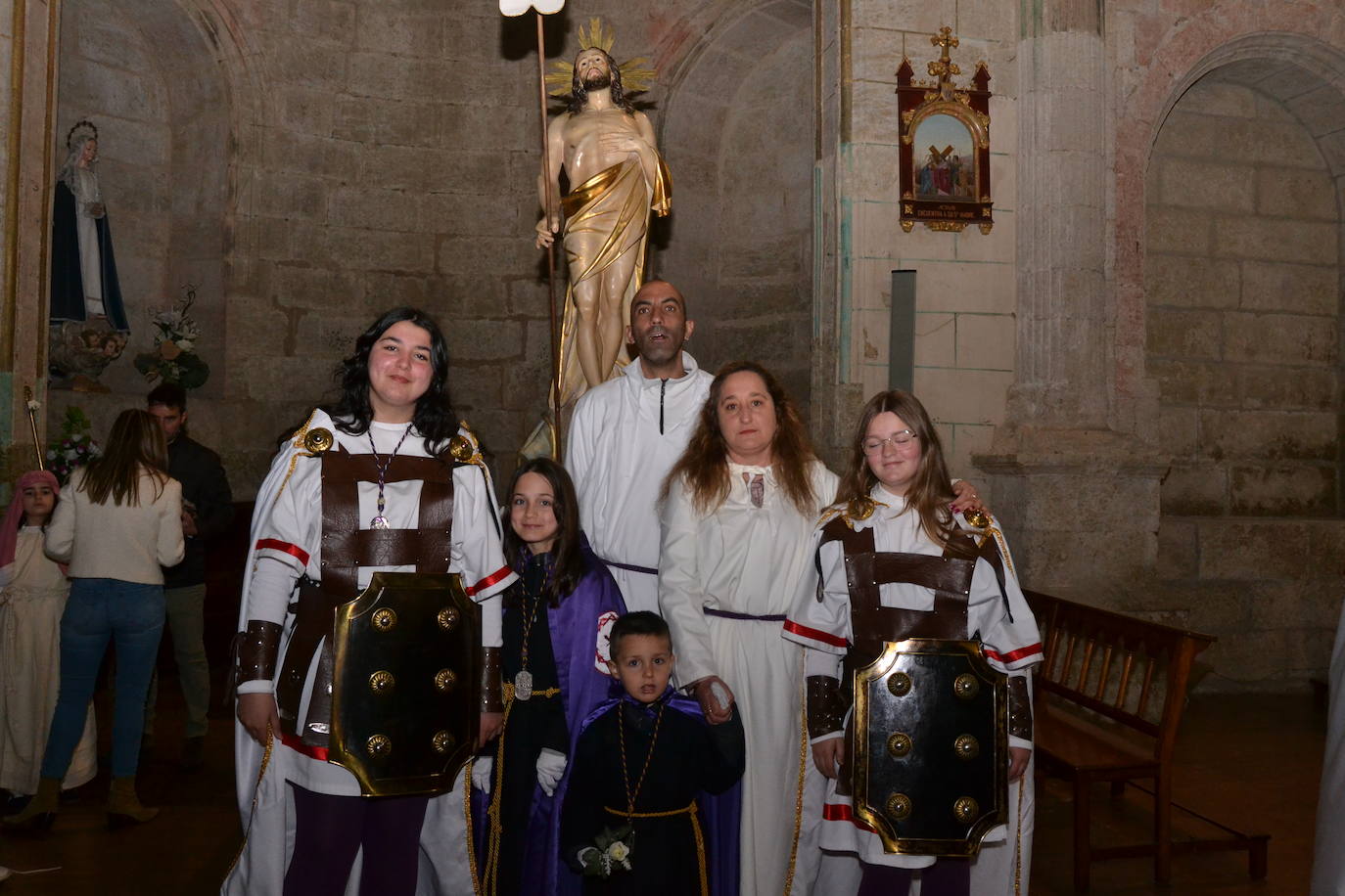 Jesús Resucitado y la Virgen se encuentran en la Plaza Mayor de Ciudad Rodrigo