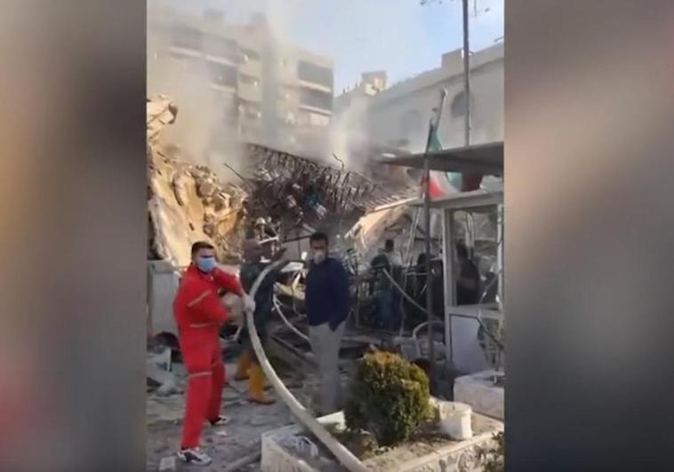 Al menos cinco muertos en un bombardeo israelí contra el Consulado iraní en Damasco