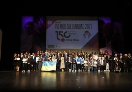 Ganadores y finalistas de los Premios Solidaridad del pasado año.