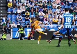 Carlos Giménez, en Riazor.