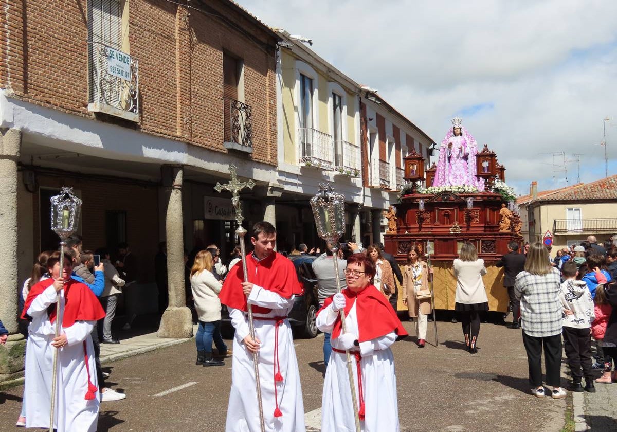 Sol espléndido para la Virgen de la Misericordia en Peñaranda