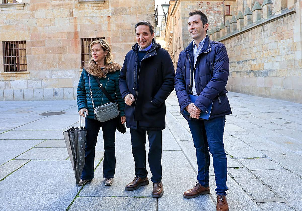 Bertha Gutiérrez, Juan Manuel Corchado y Federico Bueno.
