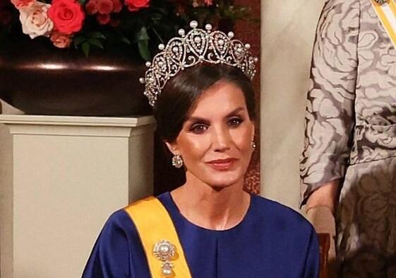 La Reina Letizia en su visita de Estado