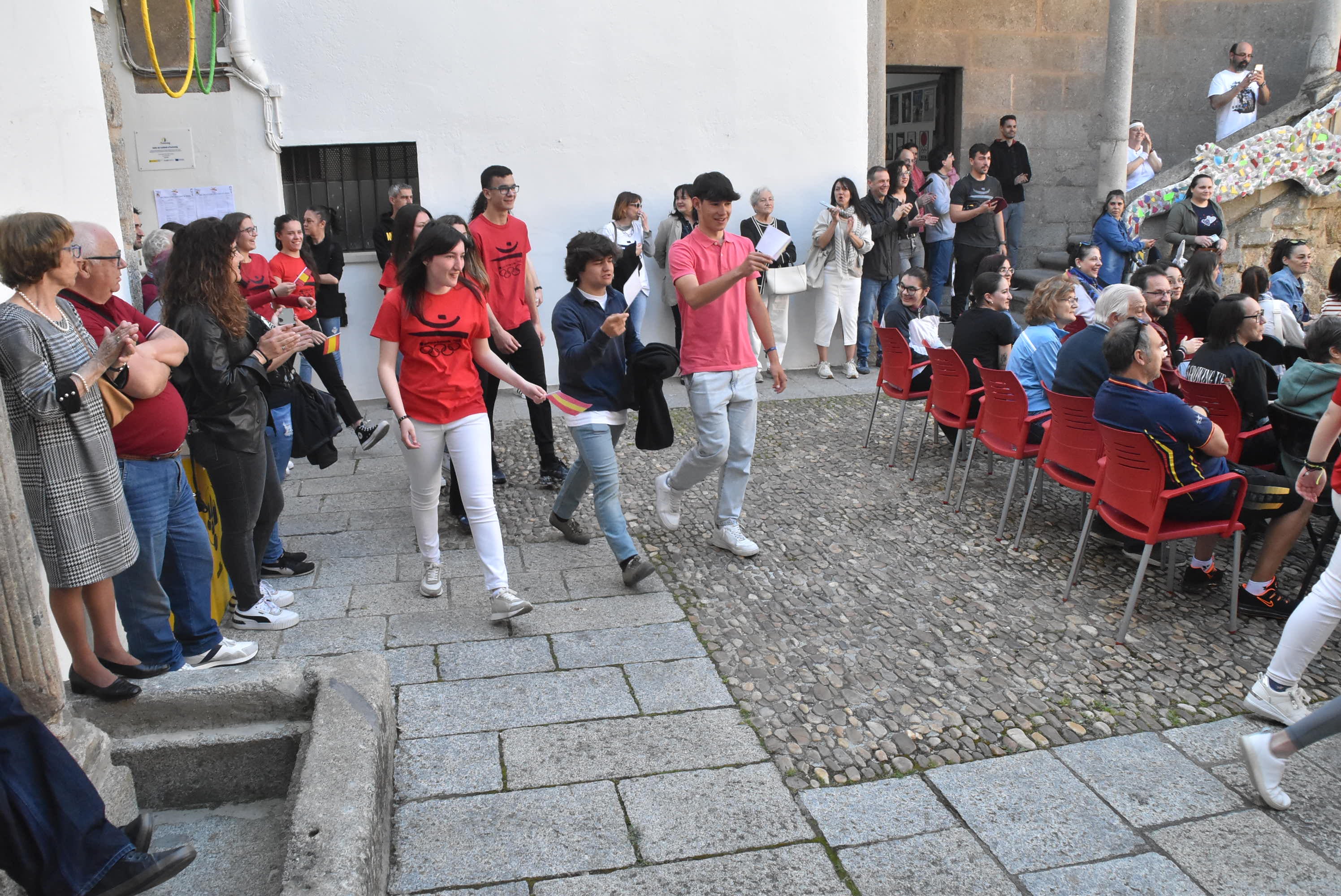 Recreación de las Olimpiadas en el instituto Ramón Olleros de Béjar