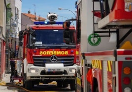 Bomberos de Salamanca en otra intervención.