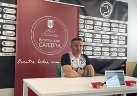 Dani Ponz en rueda de prensa