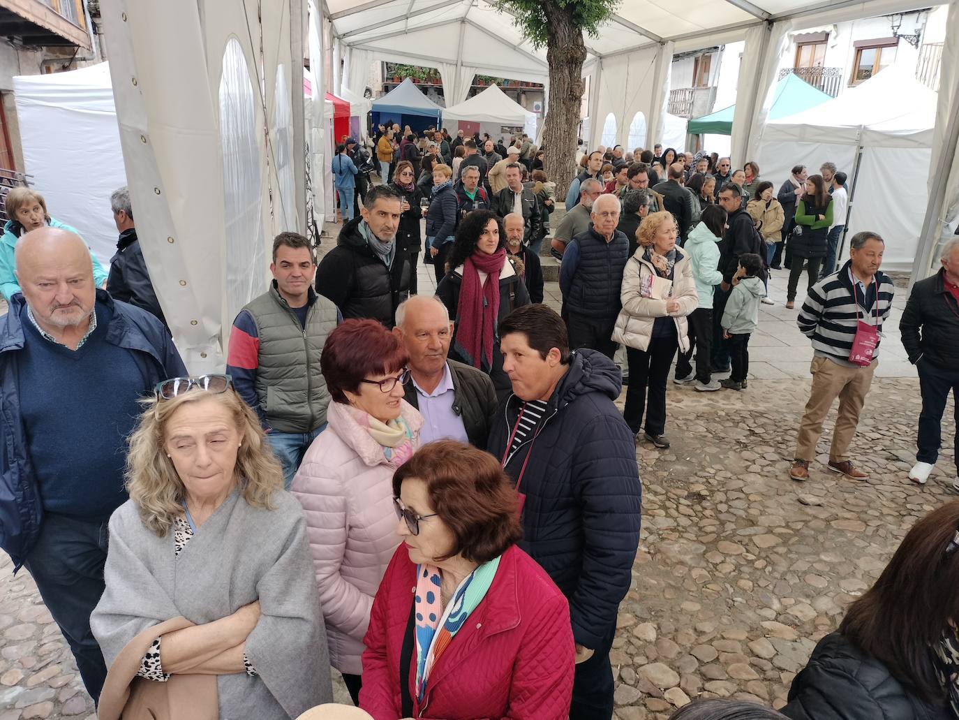 El público responde a la Feria de Enoturismo de San Esteban de la Sierra