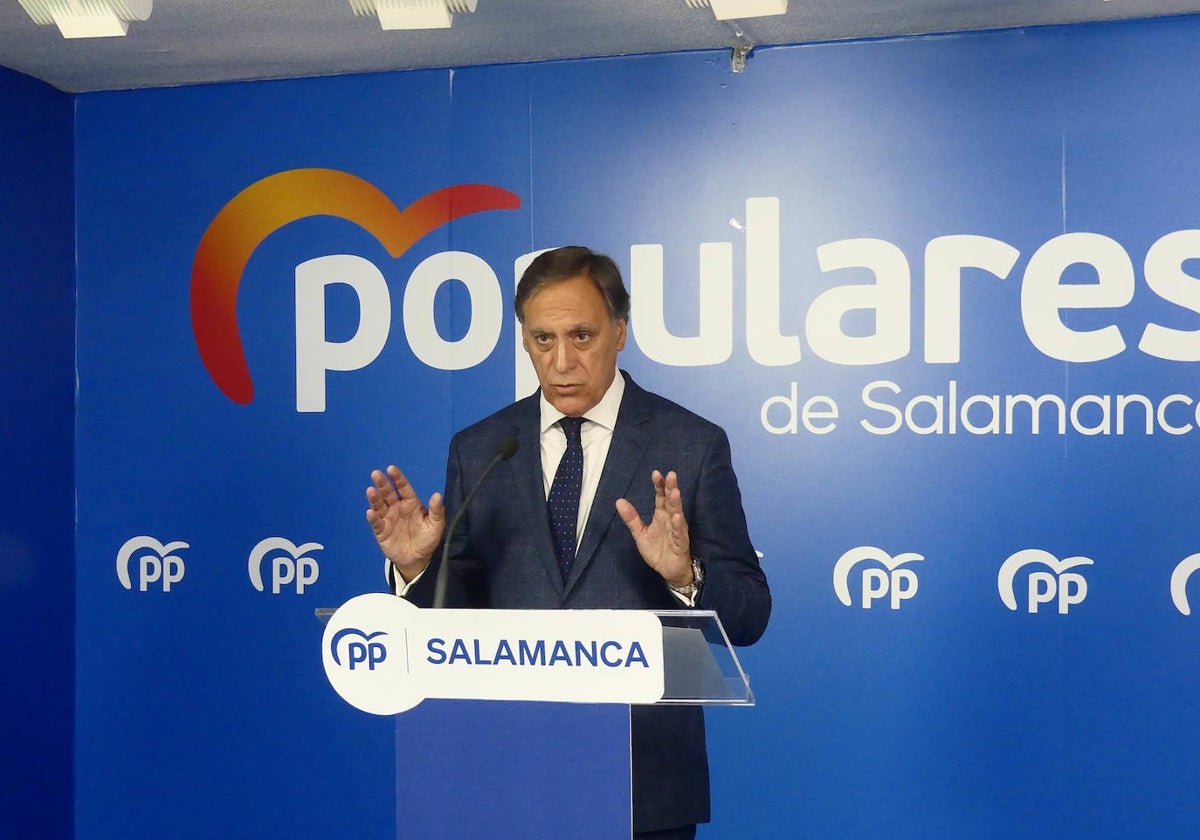 El presidente del PP de Salamanca, Carlos García Carbayo.