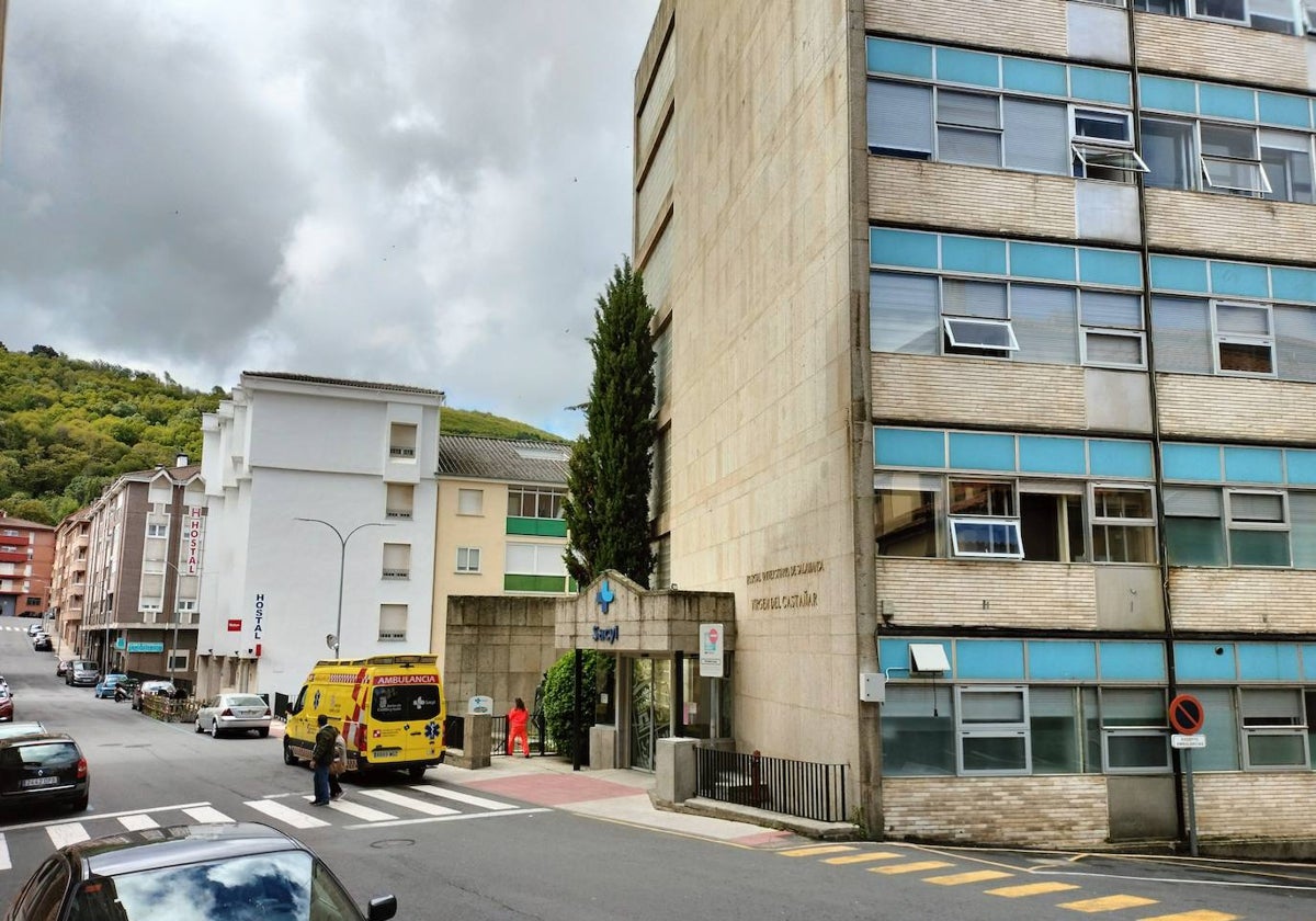 Imagen de este lunes del hospital Virgen del Castañar de Béjar.