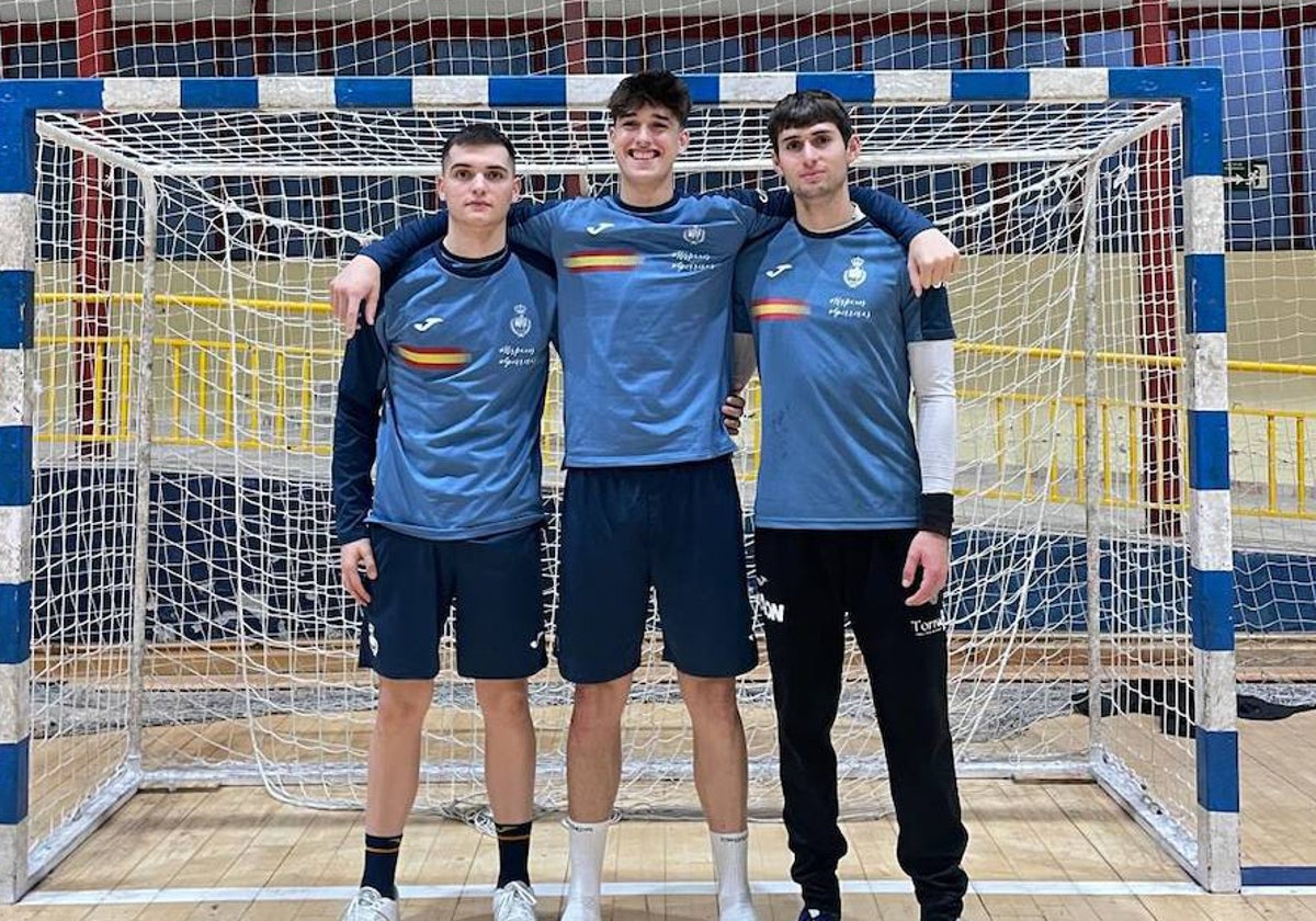 Los jugadores de Castilla y León presentes en la concentración de Béjar.