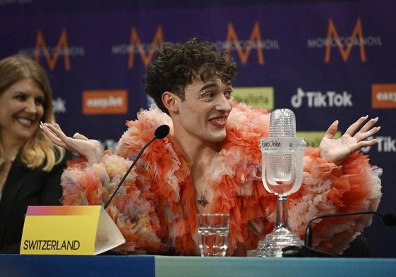 Alegría del ganador de Eurovisión.