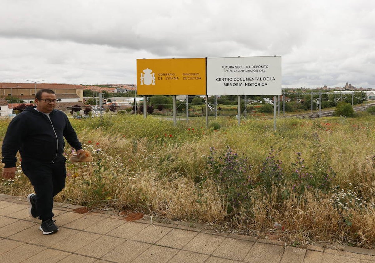 El solar cedido para la tercera sede del Centro de la Memoria.