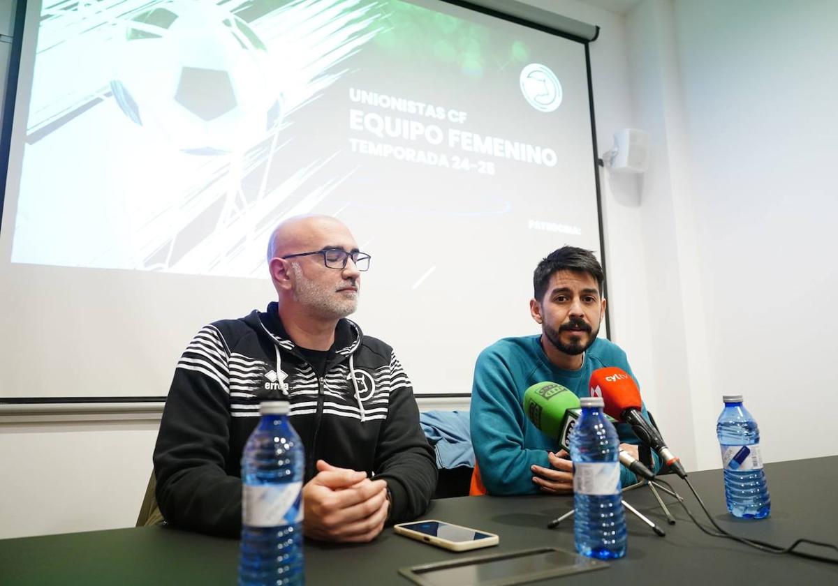 Ignacio Sánchez y Flavio Martín, durante la presentación.