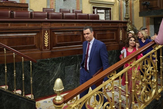 El presidente del Gobierno, en el Congreso de los Diputados.