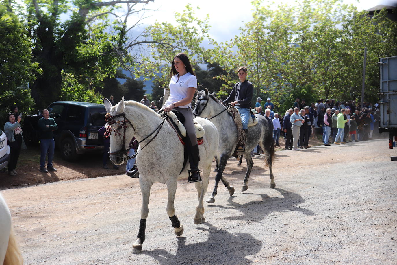 Los paporros llenan El Castañar de Béjar para honrar a la patrona