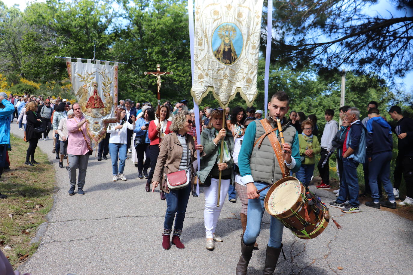 Los paporros llenan El Castañar de Béjar para honrar a la patrona