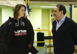 Anna Montañana y Jorge Recio, en una imagen de archivo en el pabellón de Würzburg.