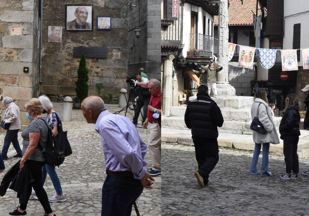 Turistas en Mogarraz y La Alberca.