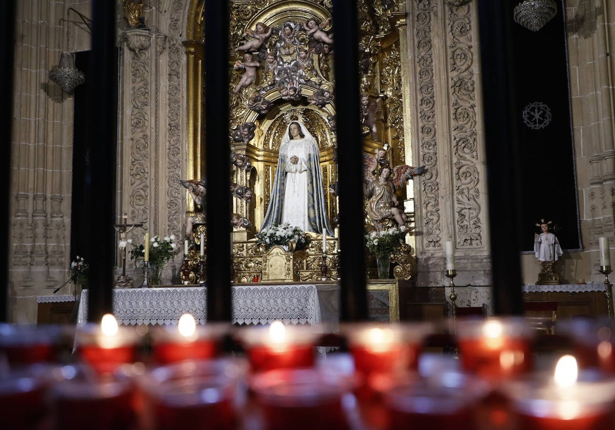 Imagen de 'La Soledad' en la Catedral.