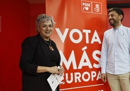 Fran Díaz y Elena Diego, senadores salmantinos del PSOE.