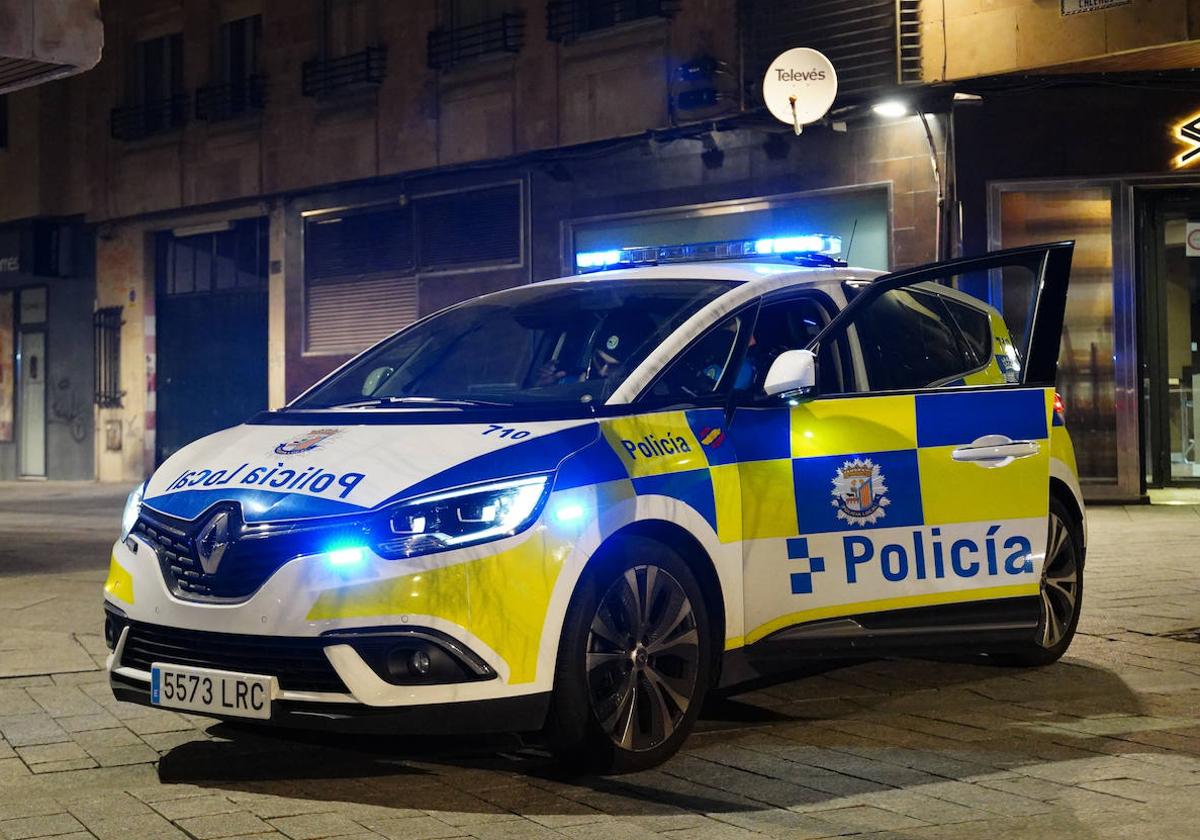 Una patrulla de la Policía Local de Salamanca.