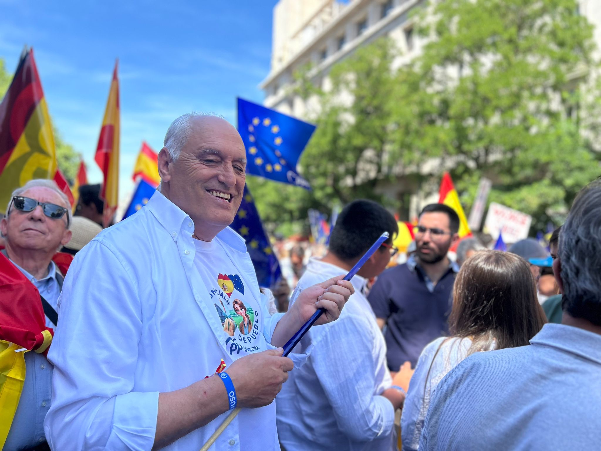 La expedición salmantina en la manifestación de Madrid, en imágenes