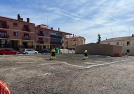 Espacio en el que se crearán las doce plazas de aparcamiento nuevas