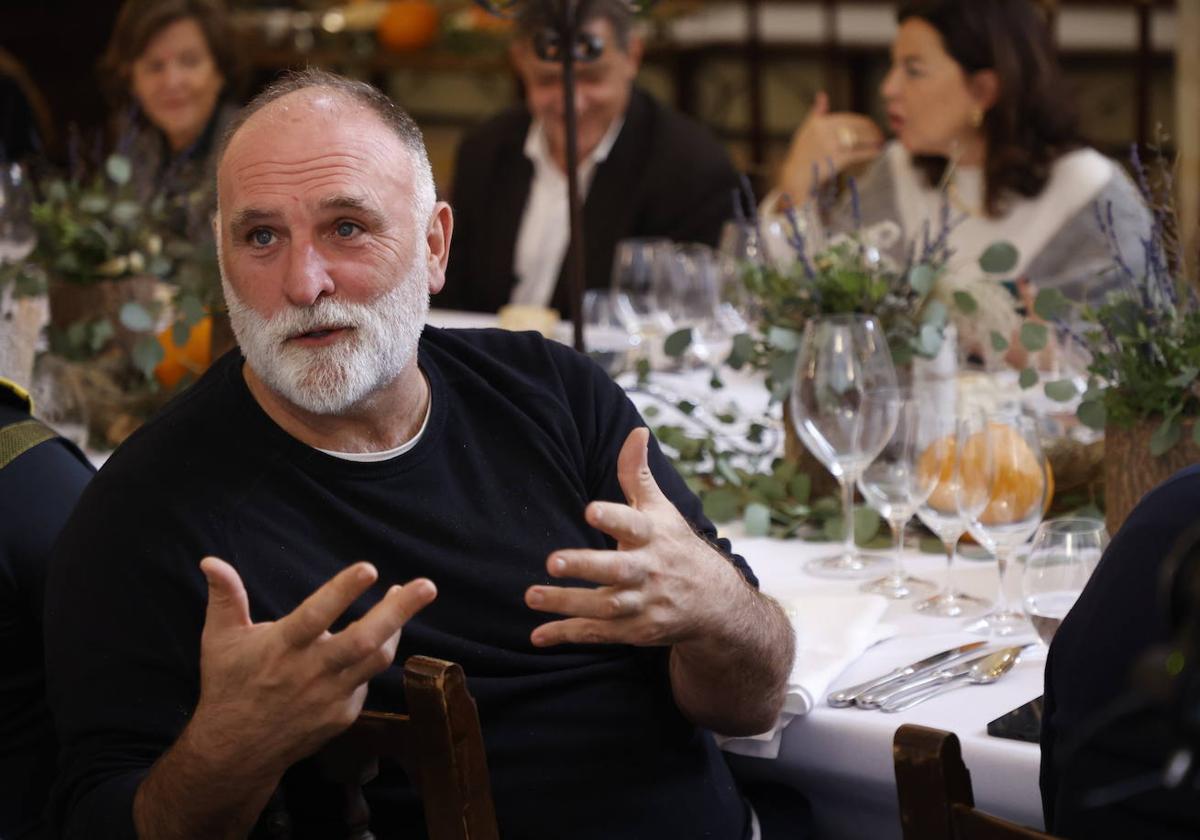 El chef José Andrés, durante su estancia en Salamanca en el mes de diciembre.