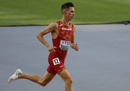 Mario García Romo, en una prueba pasada con la selección española.