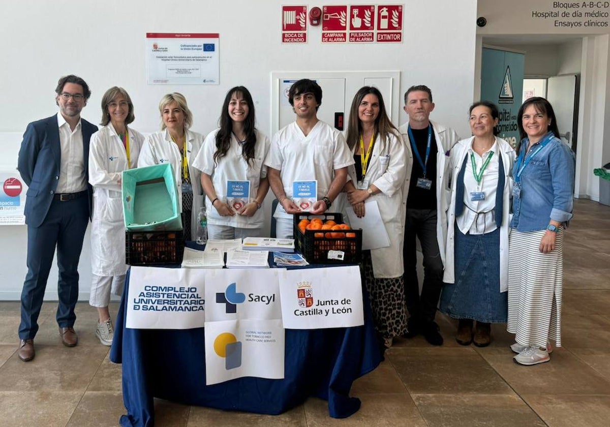 Actos en el Hospital de Salamanca con motivo del Día Mundial sin Tabaco.