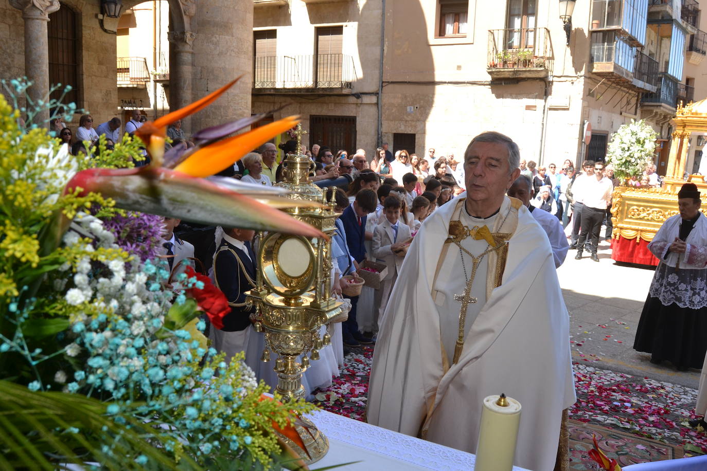 Lluvia de pétalos por el Corpus en Ciudad Rodrigo