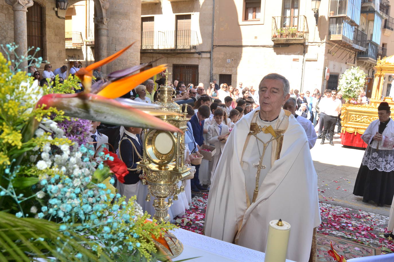 Lluvia de pétalos por el Corpus en Ciudad Rodrigo