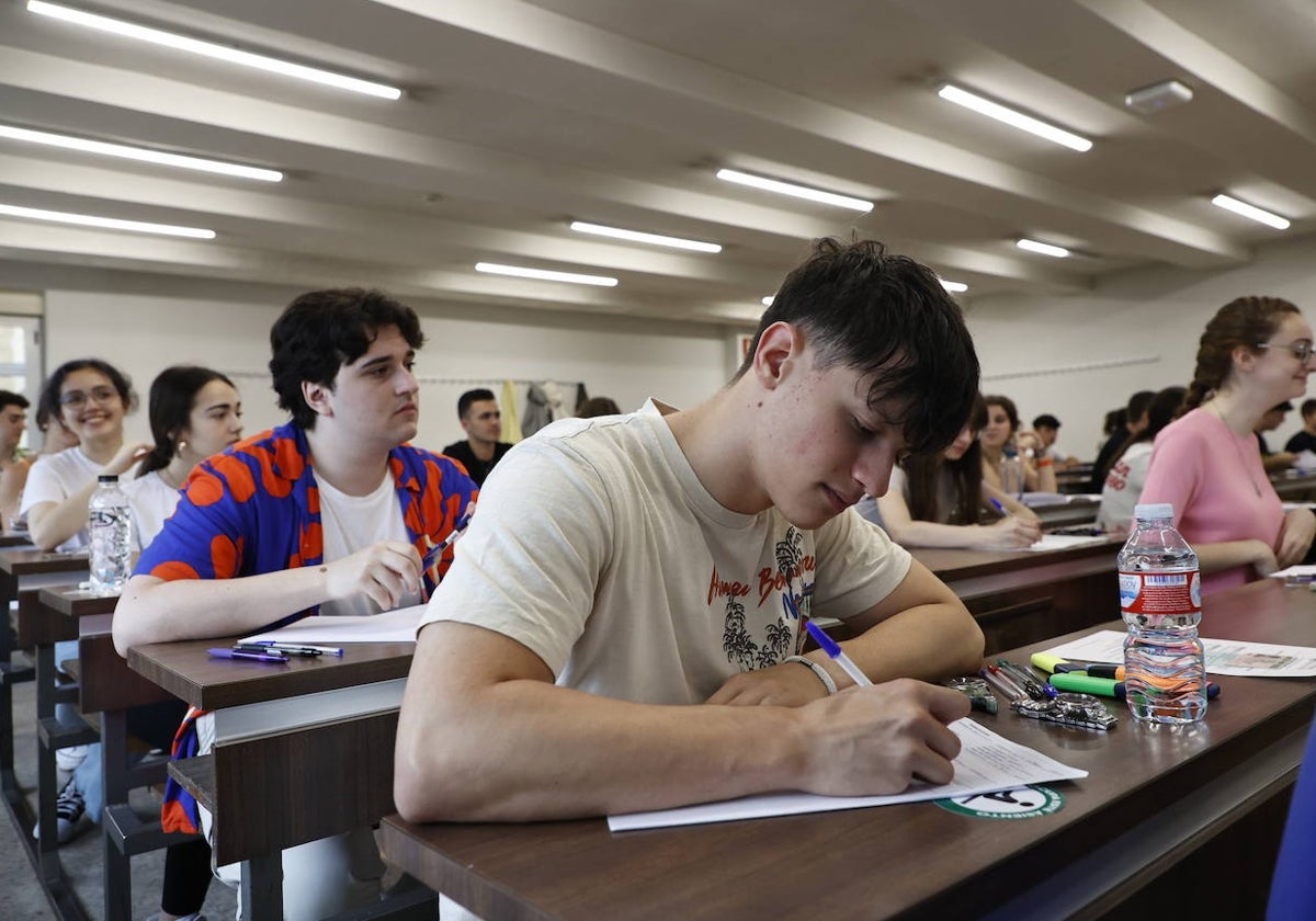 Celebración de la EBAU en la Facultad de Ciencias el pasado año.