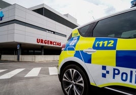 La Policía Local en el Hospital de Salamanca.