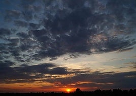 Imagen del atardecer.