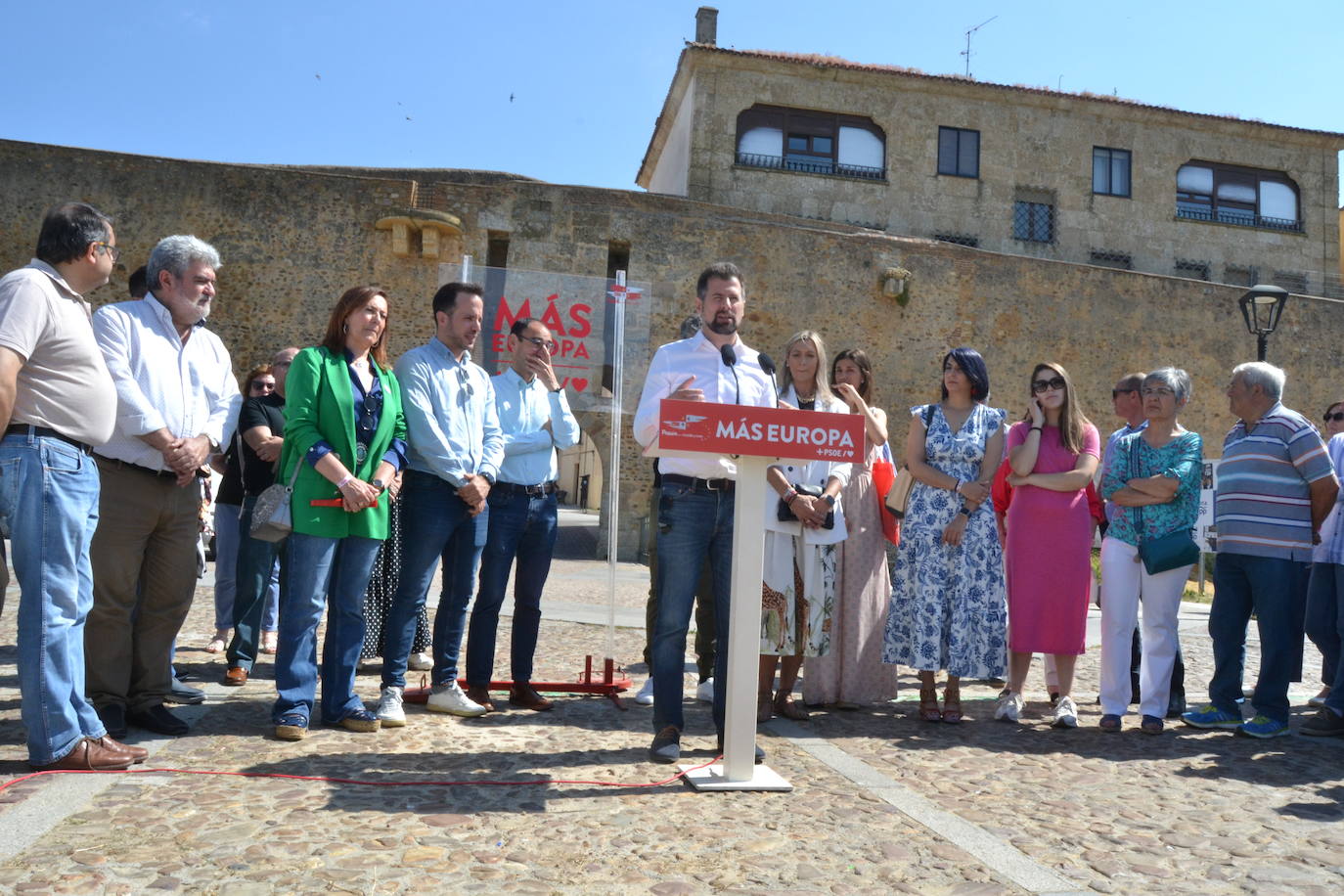 Tudanca, en Ciudad Rodrigo: «Las inversiones solo llegan cuando gobierna el PSOE»