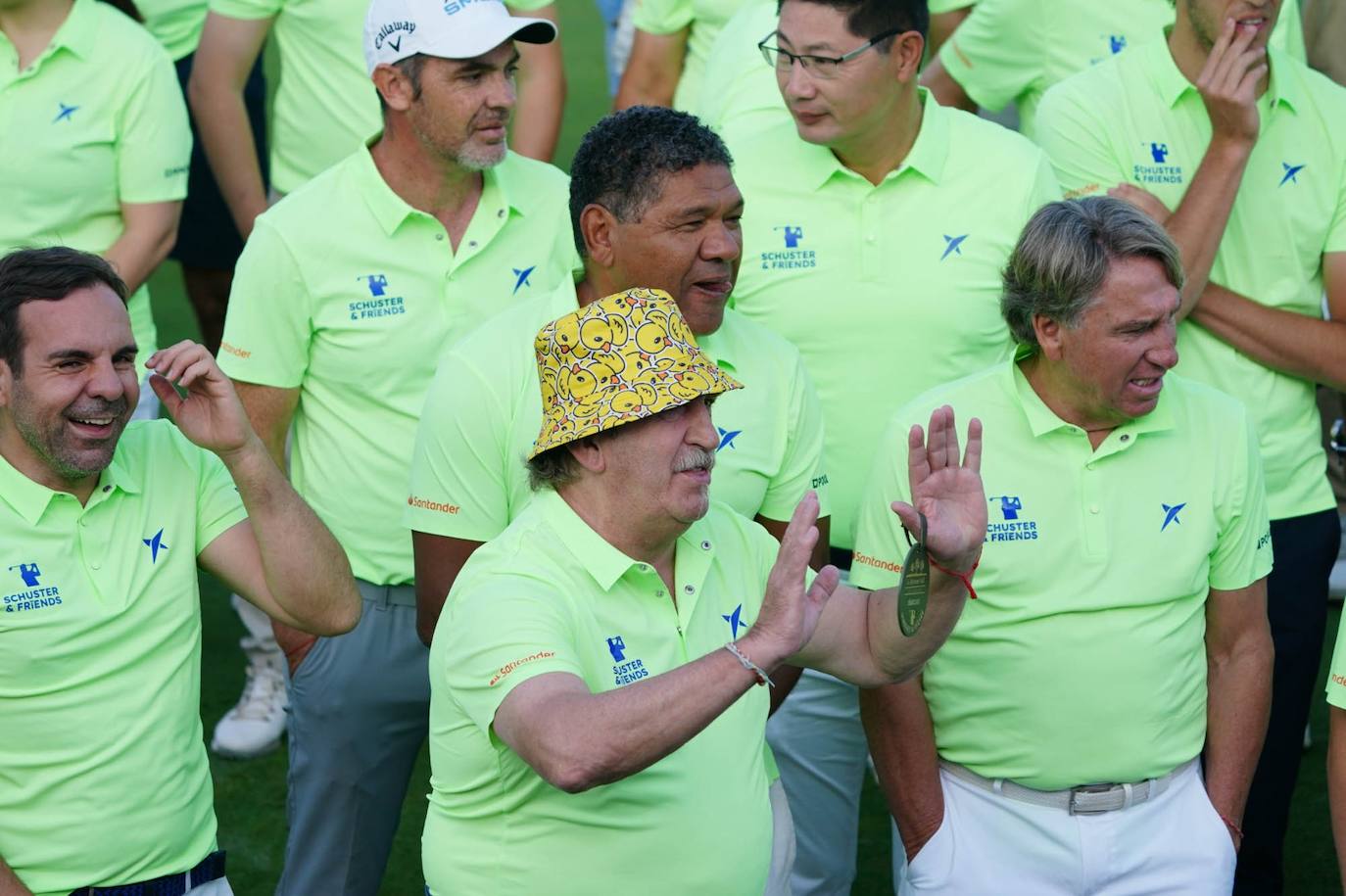 Lluvia de famosos en el campo de golf de La Valmuza