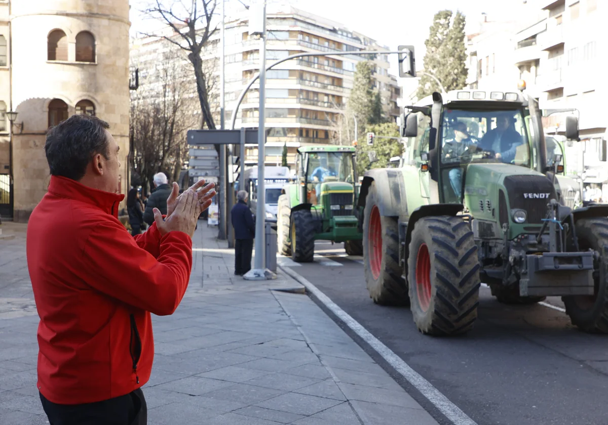 Tractorada de febrero en Salamanca.