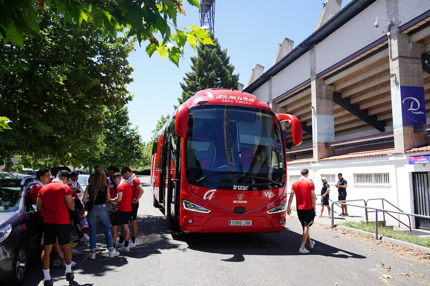 El Salamanca UDS, rumbo a Vigo con Poveda y otros 20 jugadores a bordo