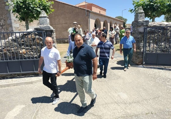 La imagen de San Antonio salió en procesión esta mañana